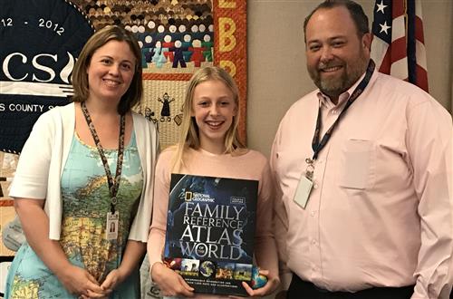 Lauren Basara, an eighth-grader at Seminole Middle School 
